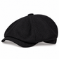 🧢 Vintage brittisk stil tidningspojkekeps för män och kvinnor, klassisk avslappnad flat cap, åttakantig basker