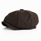 🧢 Vintage brittisk stil tidningspojkekeps för män och kvinnor, klassisk avslappnad flat cap, åttakantig basker