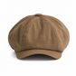 🧢 Vintage brittisk stil tidningspojkekeps för män och kvinnor, klassisk avslappnad flat cap, åttakantig basker