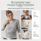 👚 Faux tvådelad lagerstickad tröja – avslappnad pullovertopp, mjuk och bekväm, perfekt för vardag och höst! ✨