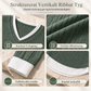 👚 Faux tvådelad lagerstickad tröja – avslappnad pullovertopp, mjuk och bekväm, perfekt för vardag och höst! ✨