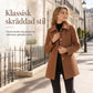 😍Kvinnor Elegant medellång rutig trenchcoat Mångsidig höst vinter❤️