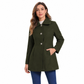 😍Kvinnor Elegant medellång rutig trenchcoat Mångsidig höst vinter❤️