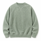 Tröja, långärmad rundhalsad sweater i manchester för män