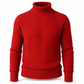 🧶50% rabatt✨ Stickad herrtröja med hög krage, smal passform