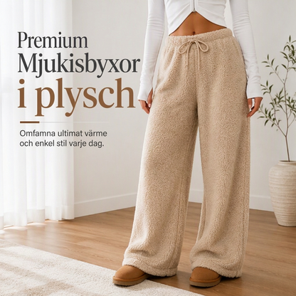 Damernas lösa, mysiga och varma loungebyxor