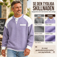 🧶Herrens avslappnade färgblockad våffelstickad Henley-topp