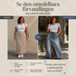 👗✨ Asymmetrisk lager denim maxikjol med slits