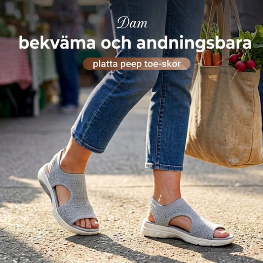 Ultrabekväma fotvalvsstöd sportsandaler för kvinnor